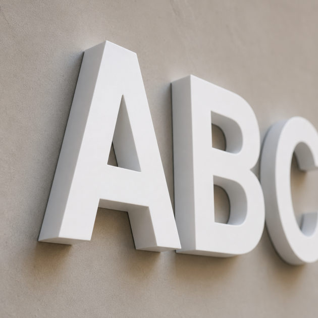 Letras de PVC